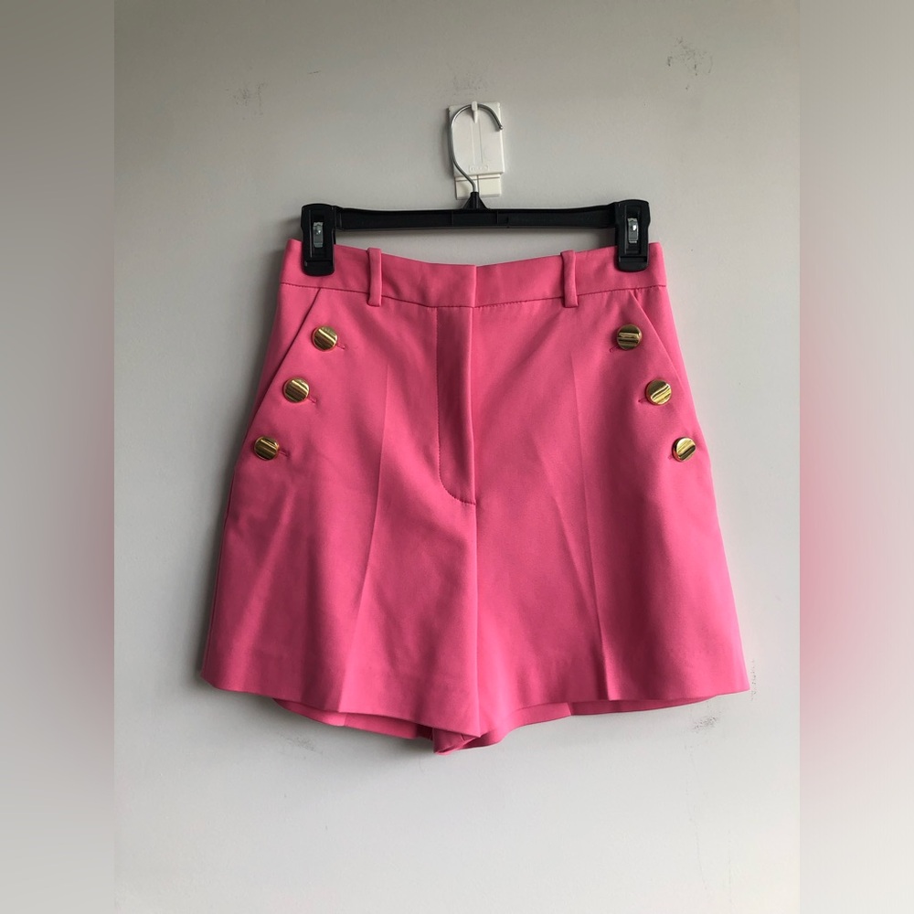 NWT Zara high waist shorts Barbie Pink